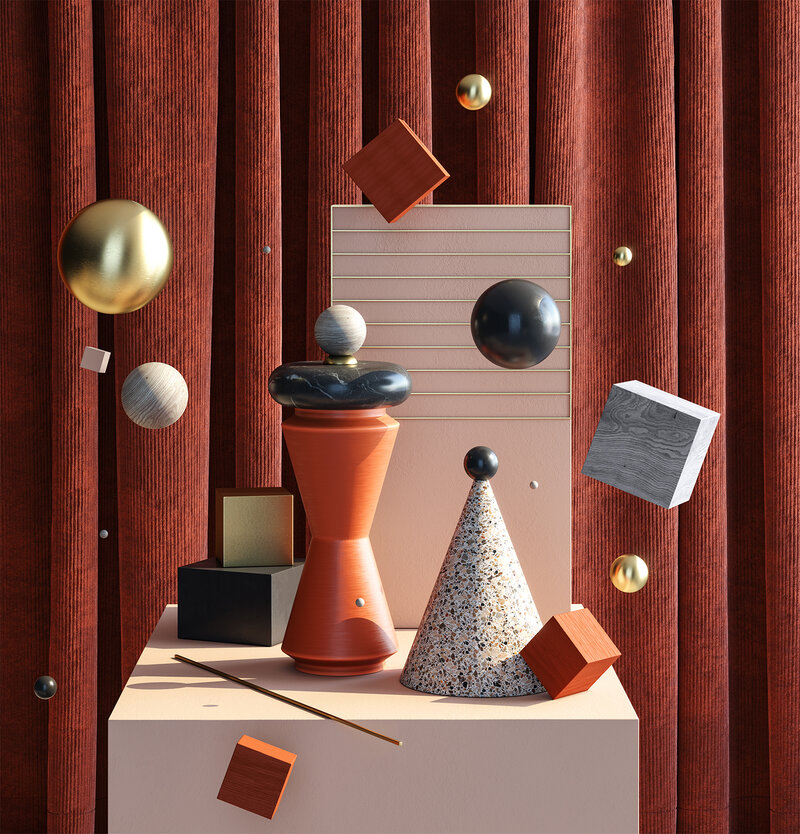 Idea concept design 3D Still Life 